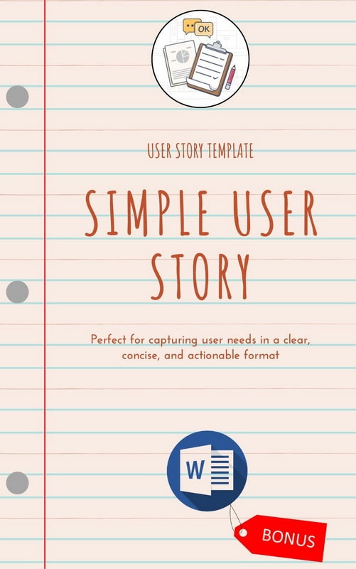 SIMPLE USER STORY TEMPLATE DOWNLOAD